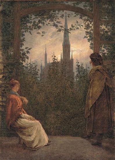 Caspar David Friedrich Gartenlaube in Greifswald oil painting picture